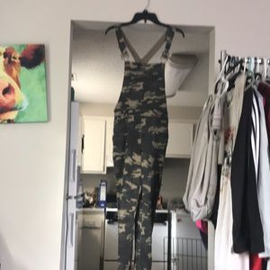 Medium forever 21 full length camouflage overalls